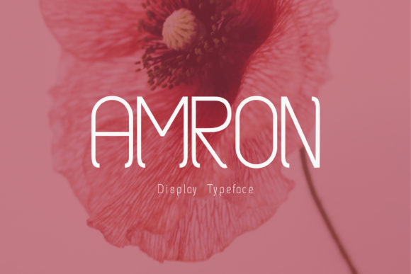 Amron: A Modern Display Font