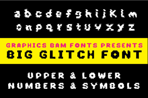 Big Glitch Font for Web Design