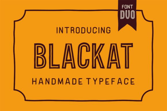 Blackat: A Stylish Display Font