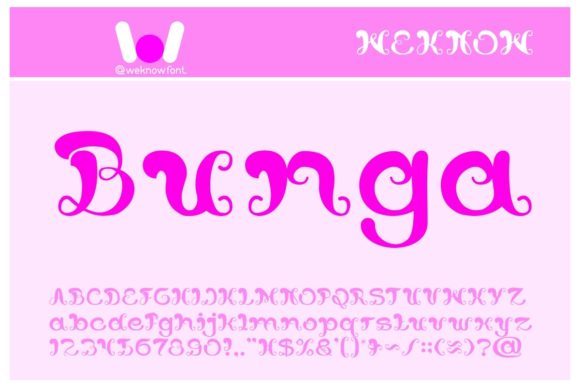 Bunga: A Chic Display Font for Web Design