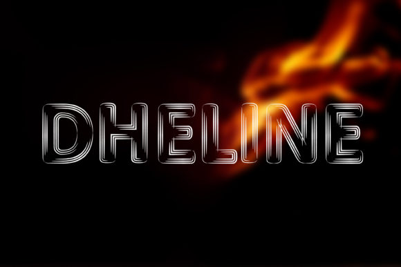 Dheline: A Bold Display Font