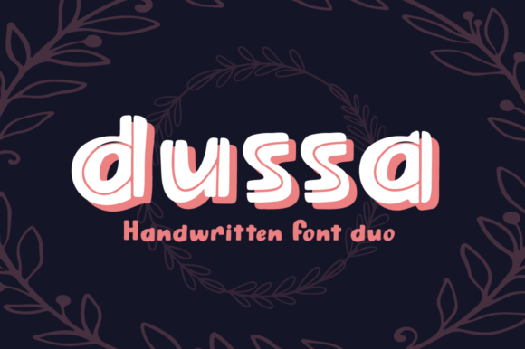 Dussa: A Playful Display Font