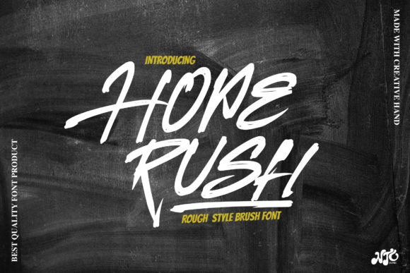 Hoperush: A Cool Display Font for Creative Projects