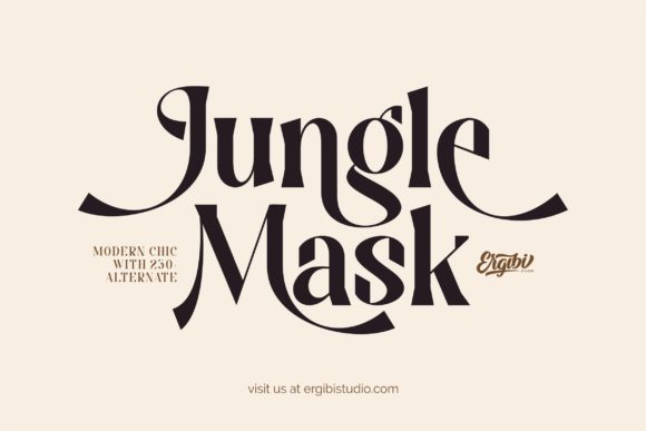 Jungle Mask: A Bold Display Font