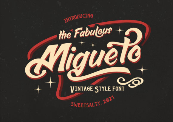Migueto: A Bold Display Font