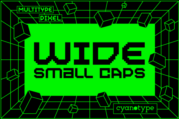 MultiType Pixel Wide: A Bold Display Font