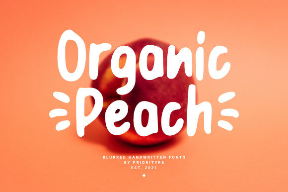 Organic Peach: A Bold, Natural Display Font