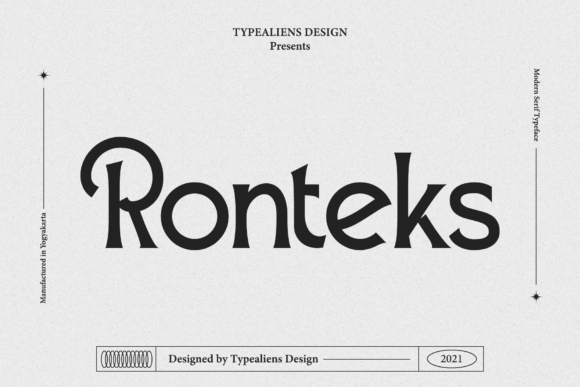 Ronteks: A Vintage Display Font