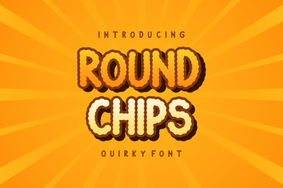 Round Chips Font for Creative Projects