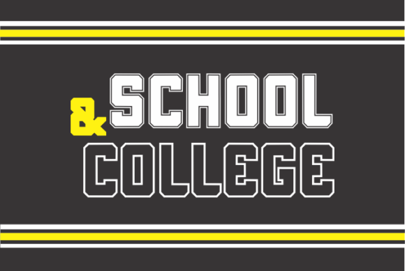 School and College: A Bold Display Font