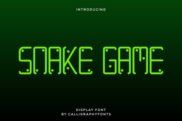 Snake Game: A Futuristic Font for Designers