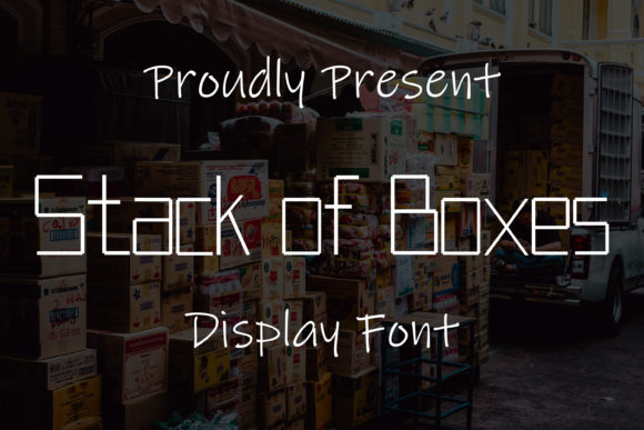Stack of Boxes: A Bold Display Font