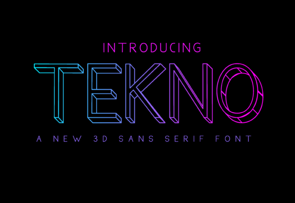 Tekno Font: Bold Display for Web Design